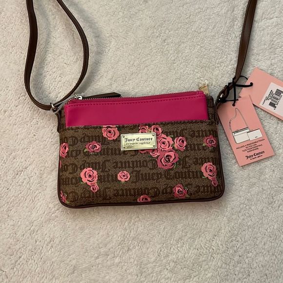 Juicy Couture Pink Bloom Crossbody Bag - Picture 1 of 5
